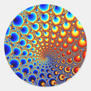 Pegatina Redonda Portal hipnótico - Fractal