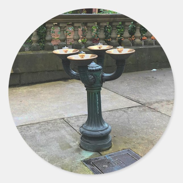 Pegatina Redonda Portland Benson Bubblers #1 (Anverso)