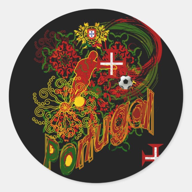 Pegatina Redonda Portugal Adesistas - Preço por 20 Adesistas (Anverso)