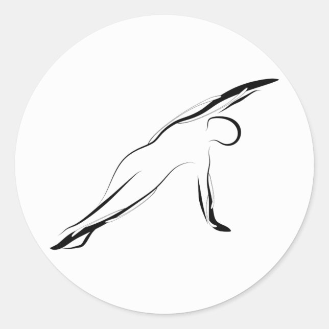 Pegatina Redonda Posada de pilares (Anverso)