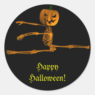 Pegatina Redonda Posición del ballet de Grand Jeté