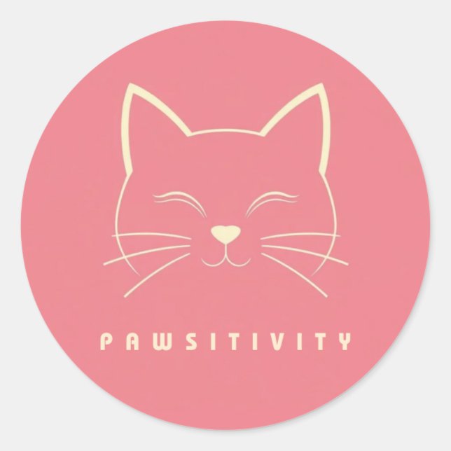 PEGATINA REDONDA POSITIVIDAD (Anverso)