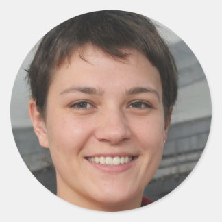 Pegatina Redonda Positividad de radiación