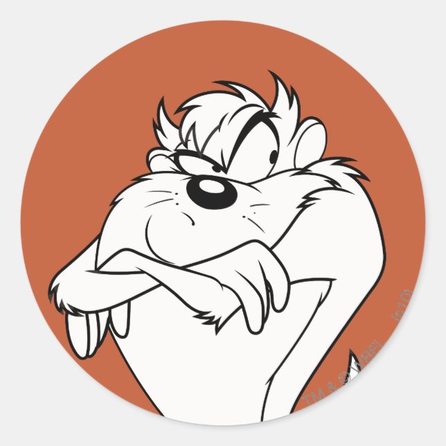 Pegatina Redonda Posposición TAZ™ (Anverso)