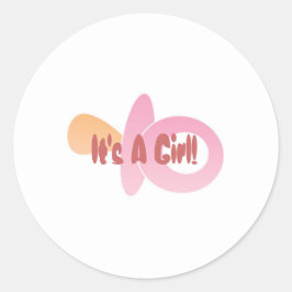 Pegatina Redonda Postage