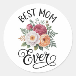 Pegatina Redonda Postcard