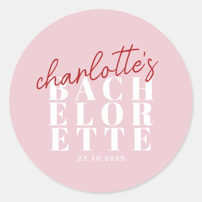 Pegatina Redonda Póster (Anverso)