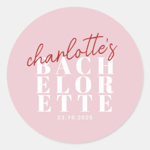 Pegatina Redonda Póster