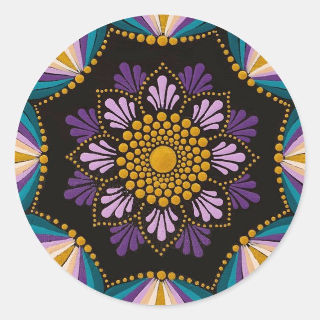 Pegatina Redonda Poster (Anverso)