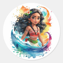 Póster de Anime – Diseño Circular Vibrante