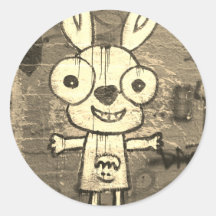 Póster de arte de grafiti MONSTRUO FELIZ