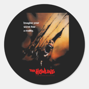 Pegatina Redonda Póster de película de terror Halloween