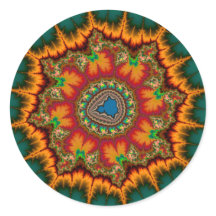 Poster Fractal de Mandelbrot Verde