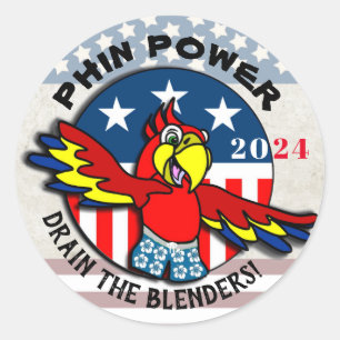 Pegatina Redonda Potencia Phin 2024