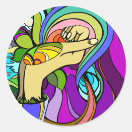 Pegatina Redonda Potencial Enraizado