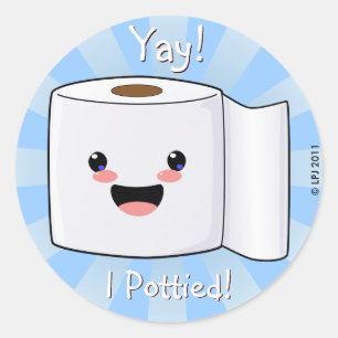 Pegatina Redonda Potty Training Reward Petey TP Pegatinas