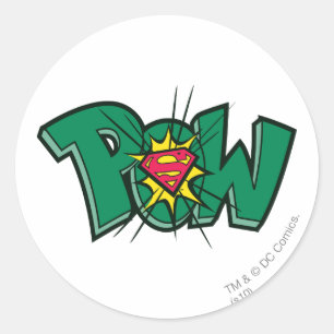 Pegatina Redonda Pow