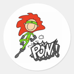 Pegatina Redonda POW Super Boy