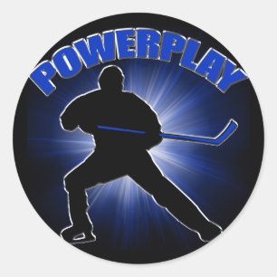 Pegatina Redonda Powerplay