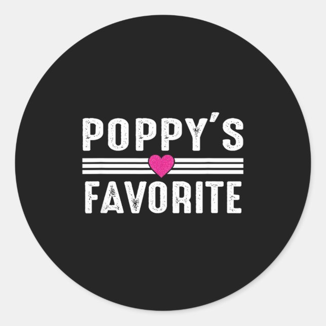 Pegatina Redonda Ppy's Favorite  (Anverso)