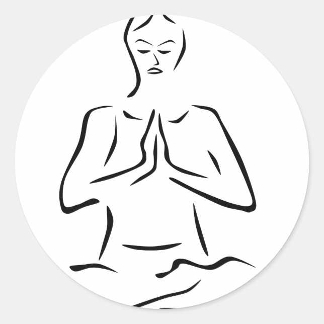 Pegatina Redonda Pranam (Anverso)