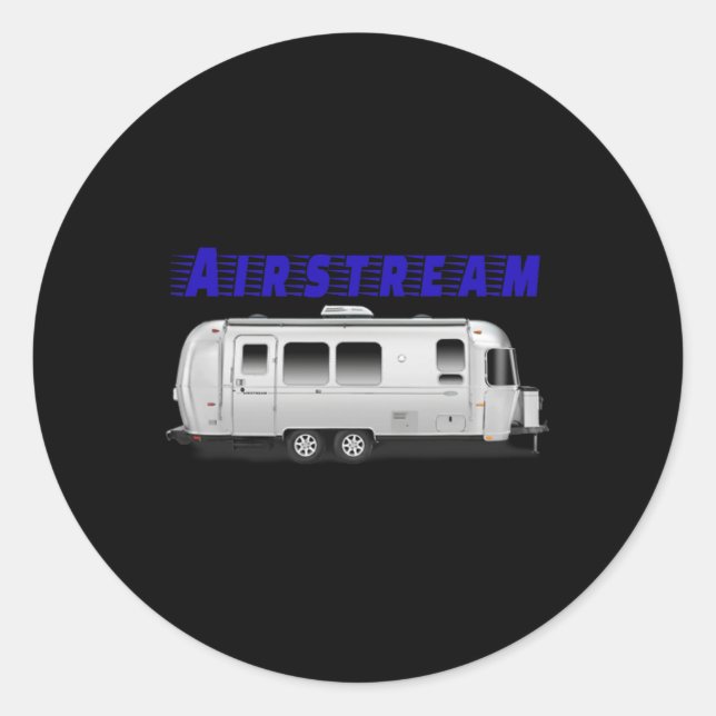 Pegatina Redonda Preciosa Airstream  (Anverso)