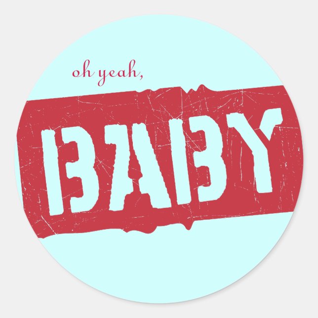 Pegatina Redonda Preciosa ducha de carga (Anverso)