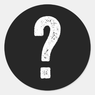 Pegatina Redonda Pregunta Marcar Adivina Quién
