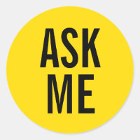 Preguntar | Insignia de voluntario amarillo