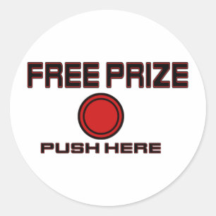 Pegatina Redonda Premio gratis