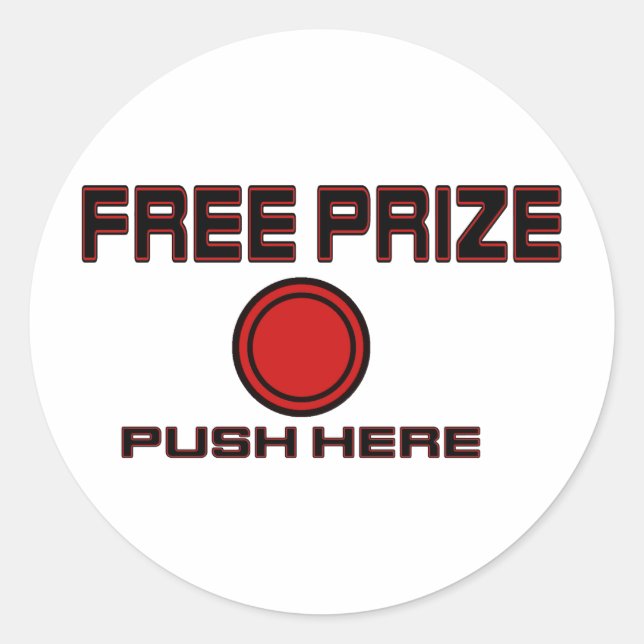 Pegatina Redonda Premio gratis (Anverso)