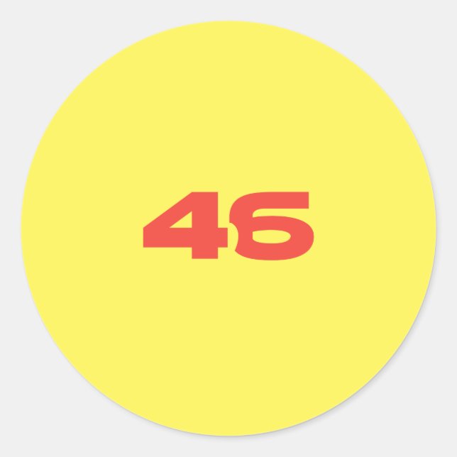 Pegatina Redonda Premium & (Anverso)