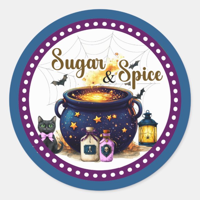 Pegatina Redonda Preparando Un Bebé (Anverso)