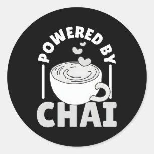 Pegatina Redonda Presentado Por Chai Tea Masala Chai