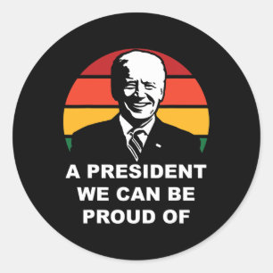 Pegatina Redonda Presidente Biden 2020 Ganador Harris
