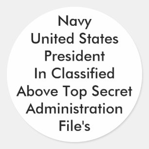 Pegatina Redonda Presidente de los Estados Unidos