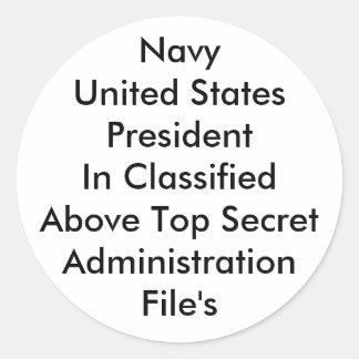 Pegatina Redonda Presidente de los Estados Unidos