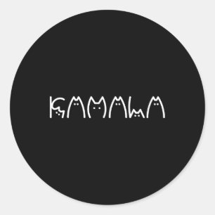 Pegatina Redonda Presidente Kamala 2024 Kamala Cat Letter Desig