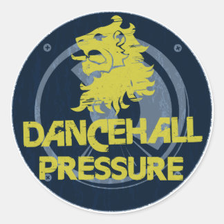 Pegatina Redonda Presión dancehall