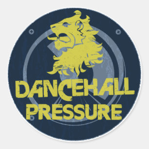 Pegatina Redonda Presión de Dancehall