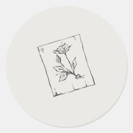 Pegatina Redonda Pressed Rose- Regency Correspondence