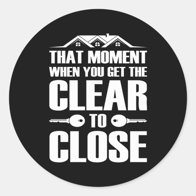 Pegatina Redonda Prestamista Profesional Prestamista Morte Préstamo (Anverso)