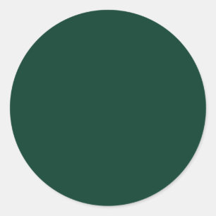 Pegatina Redonda Presupuestario Monocromo verde esmeralda