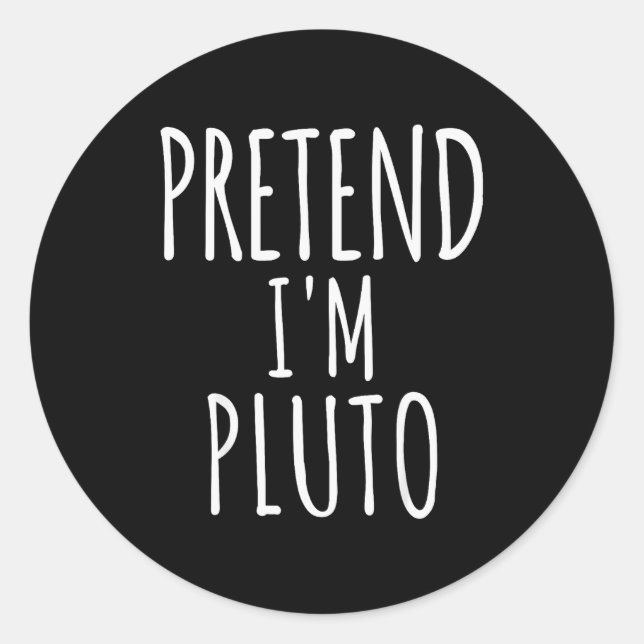 Pegatina Redonda Pretend I'm Man Costume Matching Funny Halloween  (Anverso)