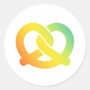 Pegatina Redonda pretzel suave