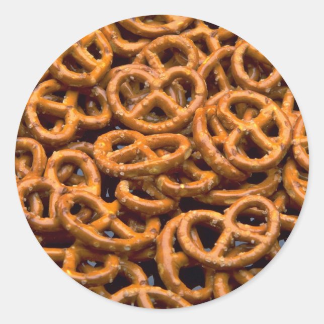 Pegatina Redonda Pretzels (Anverso)