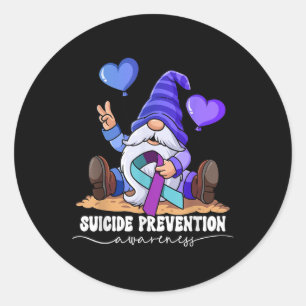 Pegatina Redonda Prevención del suicidio
