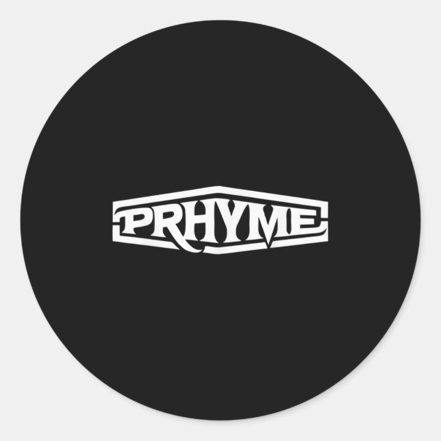 Pegatina Redonda Prhymse Logo  (Anverso)