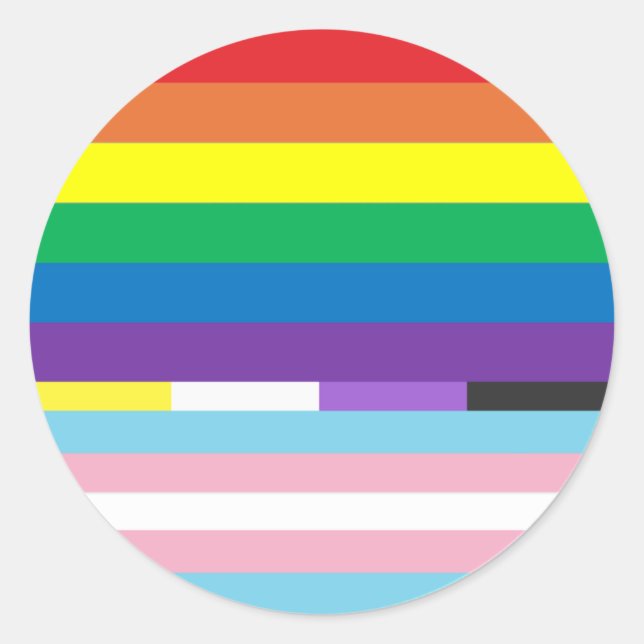 Pegatina Redonda Pride Circle  (Anverso)