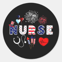 Pride Nurse USA Flag Stethoscope Patriotic Nurse
